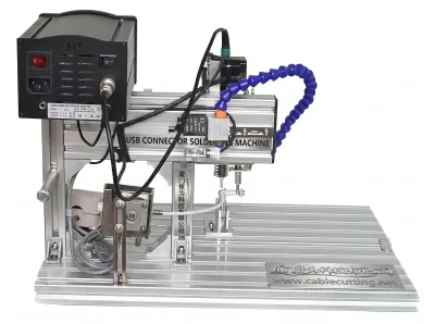 半自動USBコネクタケーブルはんだ付け機 600-800個/時 205H