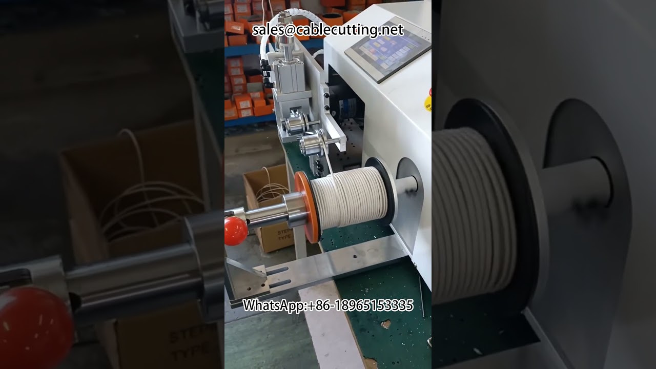 自動メートル計数・選別・切断・巻取り機 | ワイヤー巻取り機 #メートル計数 #ワイヤー加工