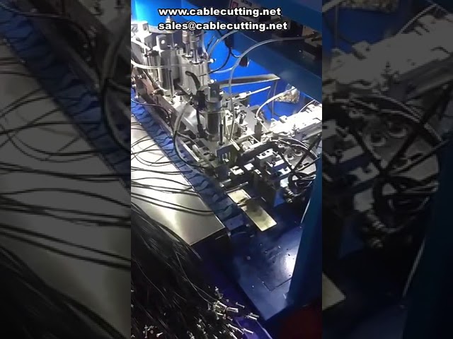 大型被覆線剥離・撚り・錫メッキ機 | 多芯線自動加工装置