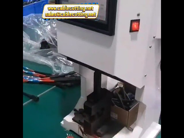 サーボOTP六角形金型交換不要端子圧着機｜インテリジェントタッチスクリーン搭載ワイヤー加工自動化