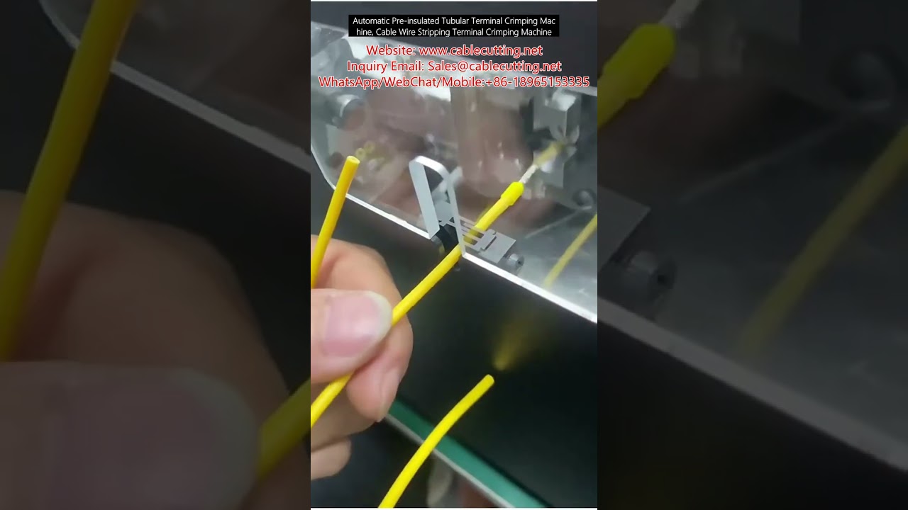 自動プリ絶縁チューブ端子圧着機 | 電線ストリップ・圧着一体型