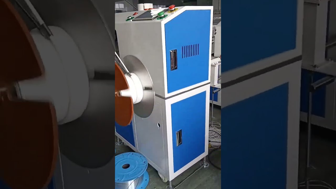 床置き型自動メーターカウント・走行・切断・チューブ巻取機（水処理用）