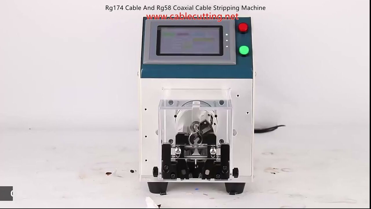 高速・高精度！RG174/RG58同軸ケーブル専用自動剥線機
