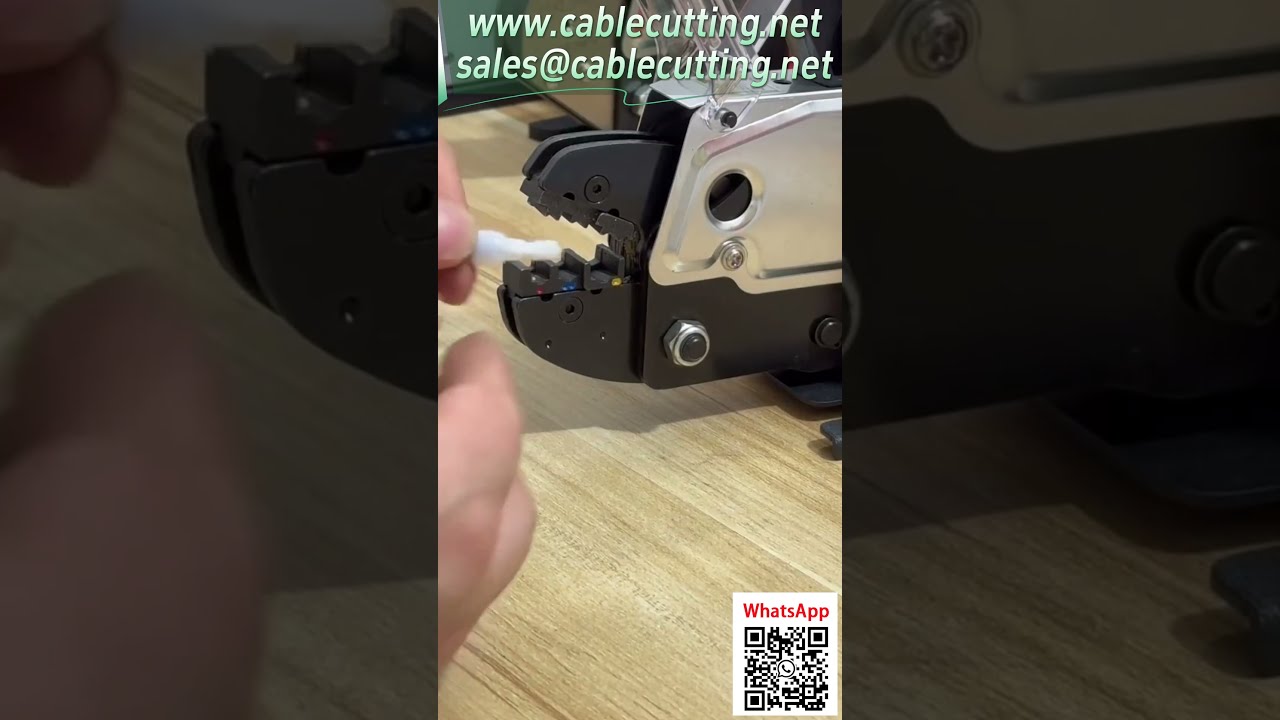 エア式圧着端子機｜クイック圧着キャップ端子の操作デモ【自動化ライン向け】
