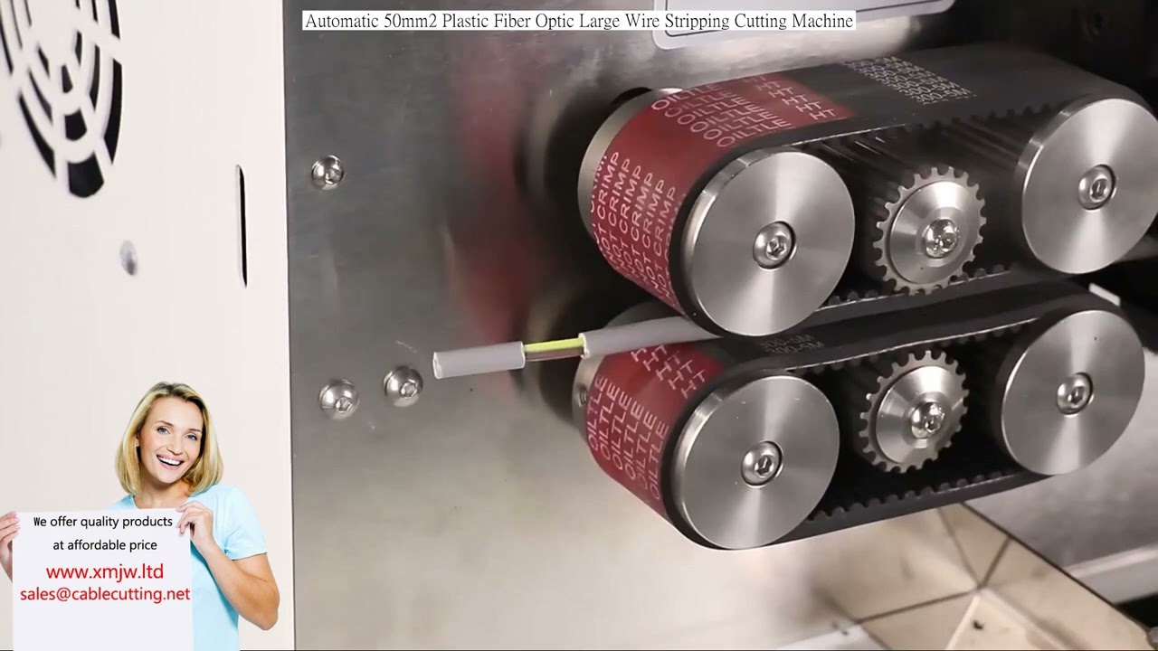 50mm²対応！自動光ファイバー大径電線剥離・切断機