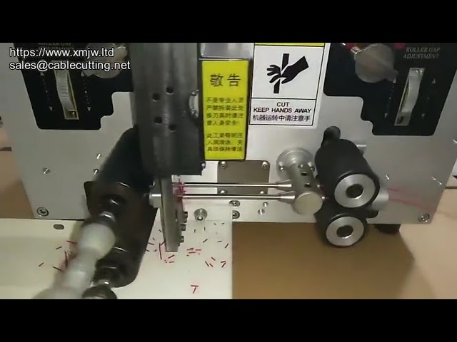 4平方mm電線2本同時処理！自動切断・剥離・撚り機