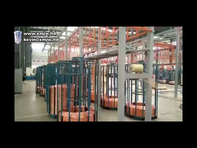 アニール機能内蔵 多線引き抜き機｜ケーブル製造ラインの自動化