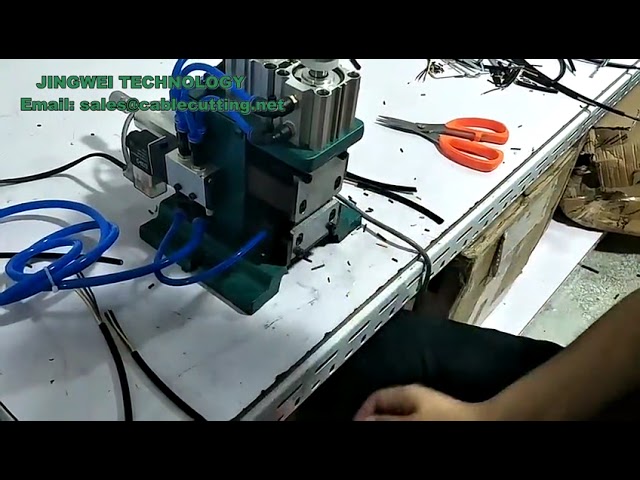 3F 手動空気圧式ケーブル剥線・より線機 - 製造効率を向上する自動化設備