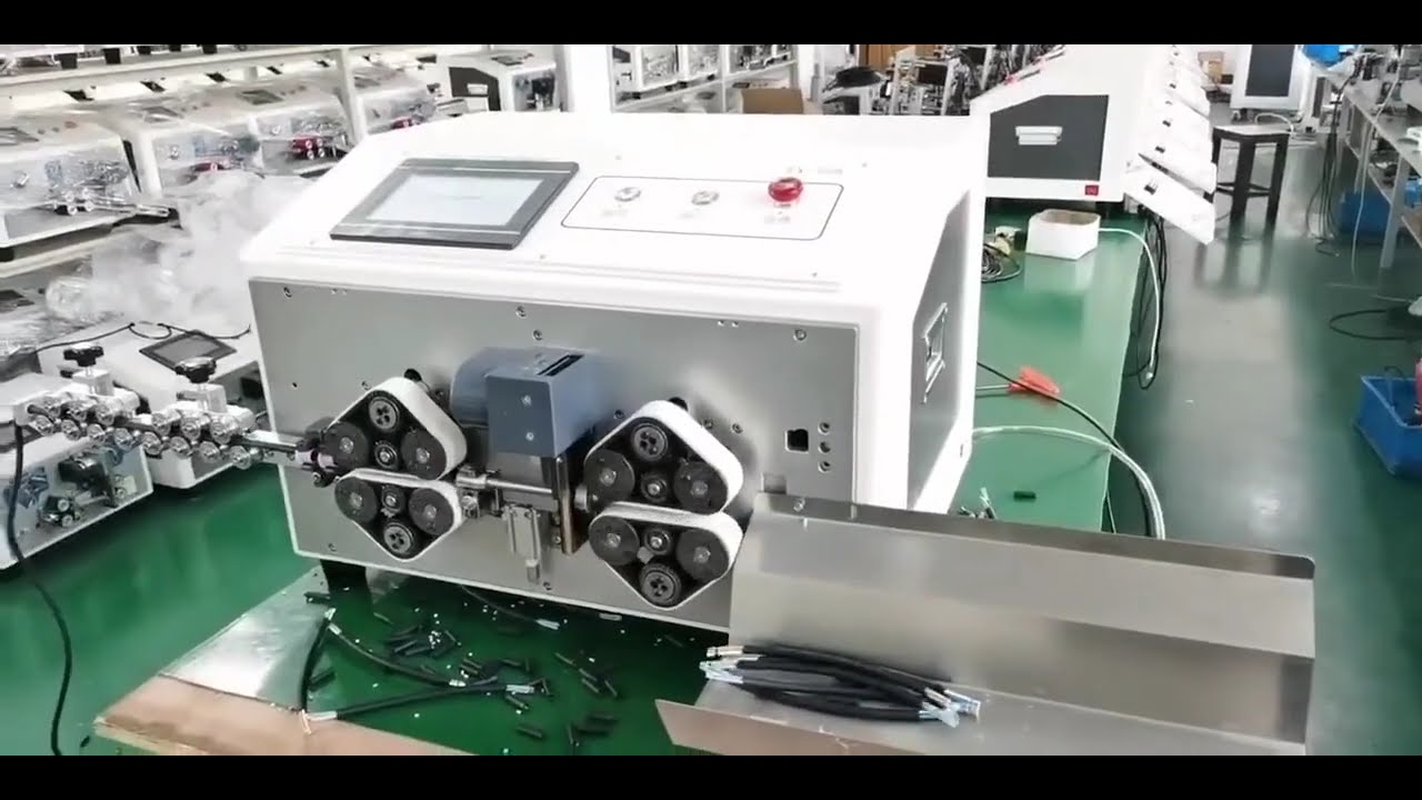 ベルトホイール式内外被覆剥離機 実機動作映像【工場自動化設備】