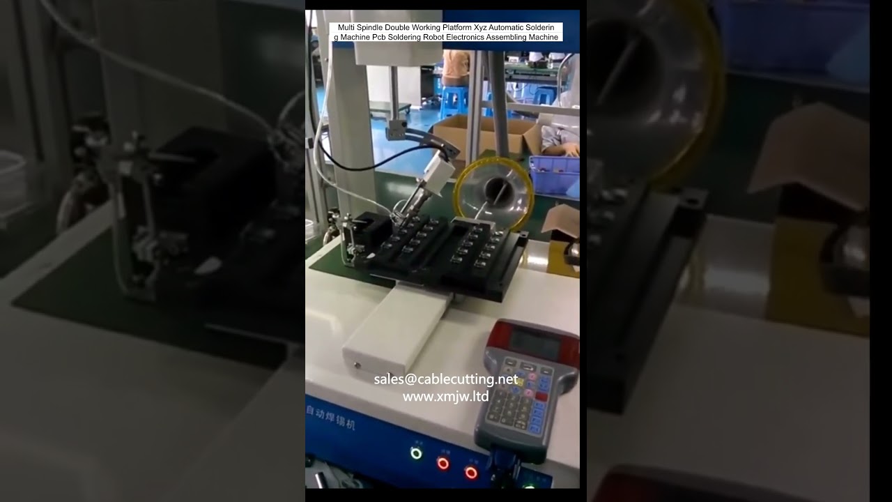 多軸デュアルワークプラットフォームXYZ自動はんだ付けロボット - PCB電子部品実装機