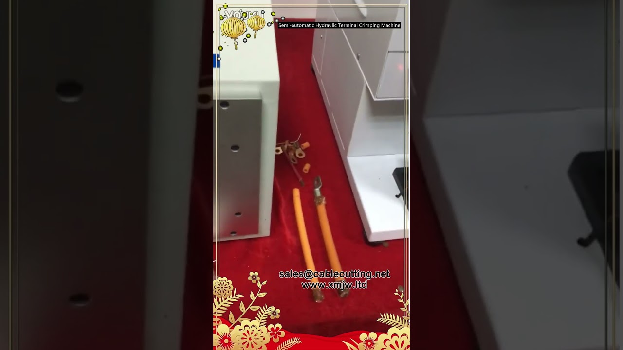 高効率！半自動油圧式端子圧着機