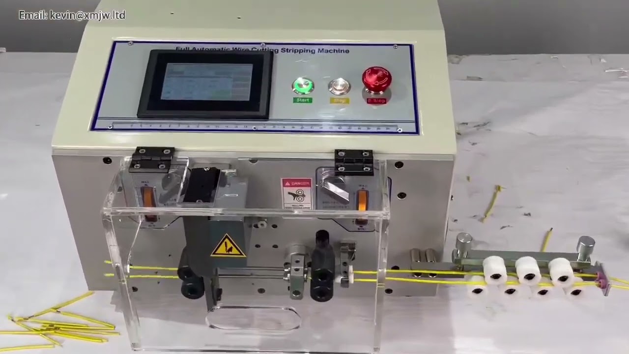 二本同時処理可能！タッチスクリーン式自動電線剥離切断機 SWT508SDB2S (110V/220V対応)